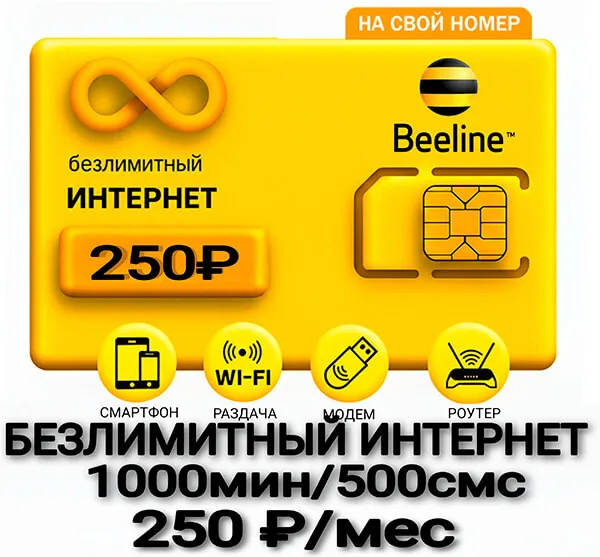 БИ тариф Телеком 250(саморегистрация)