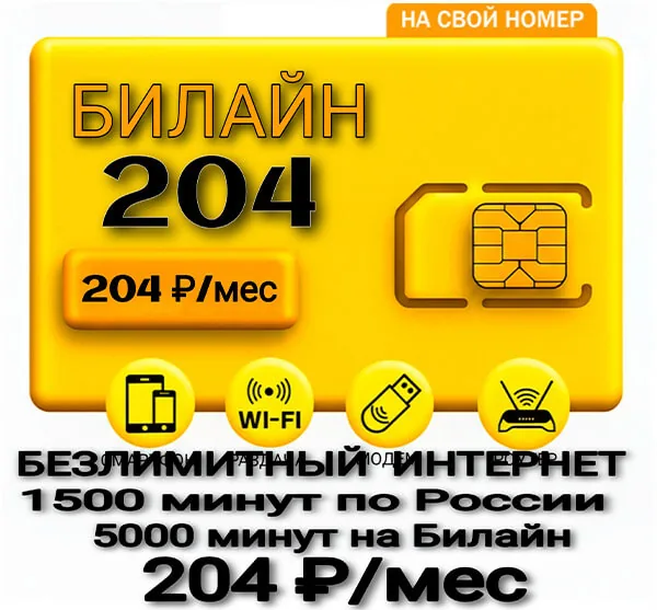 БИ тариф 204 (саморегистрация)